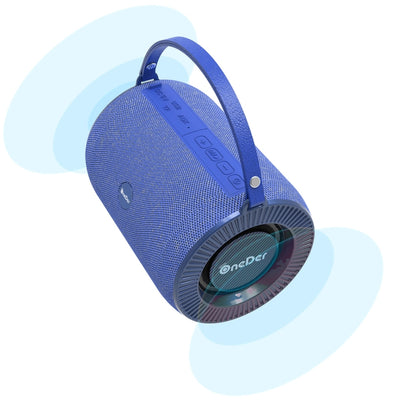 Oneder V3 Outdoor Hand-held Wireless Bluetooth Speaker, Support Hands-free & FM & TF Card & AUX & USB Drive (Blue) - Desktop Speaker by OneDer | Online Shopping South Africa | PMC Jewellery | Buy Now Pay Later Mobicred