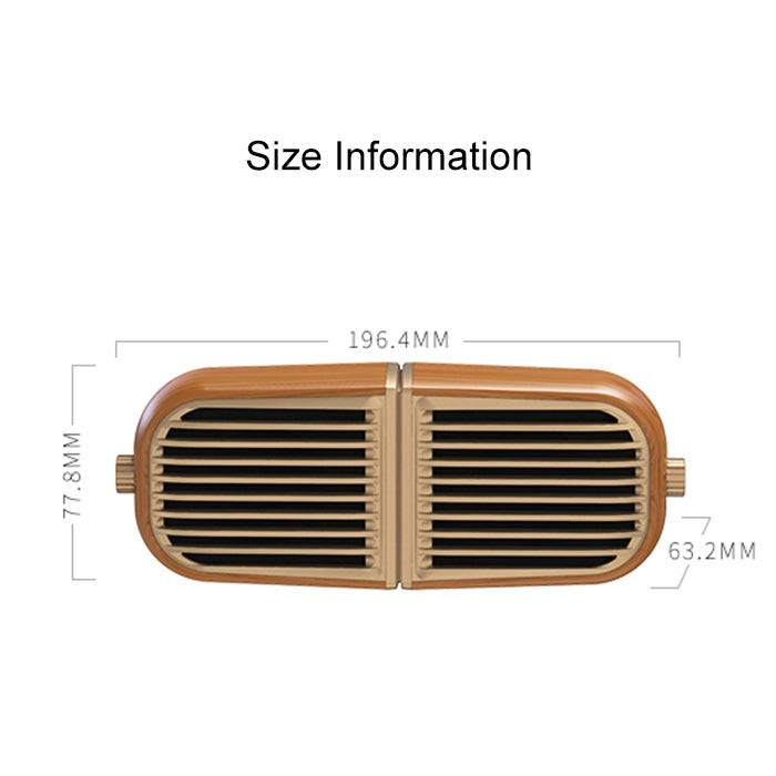 Oneder V8 Magnetic Suction Pair Stereo Sound Box Wireless Bluetooth Speaker with Strap, Support Hands-free & TF Card & AUX & USB Drive(Champagne Gold) - Desktop Speaker by OneDer | Online Shopping South Africa | PMC Jewellery | Buy Now Pay Later Mobicred