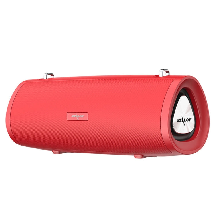 ZEALOT S38 Portable Subwoofer Wireless Bluetooth Speaker with Built-in Mic, Support Hands-Free Call & TF Card & AUX (Red) - Desktop Speaker by ZEALOT | Online Shopping South Africa | PMC Jewellery | Buy Now Pay Later Mobicred