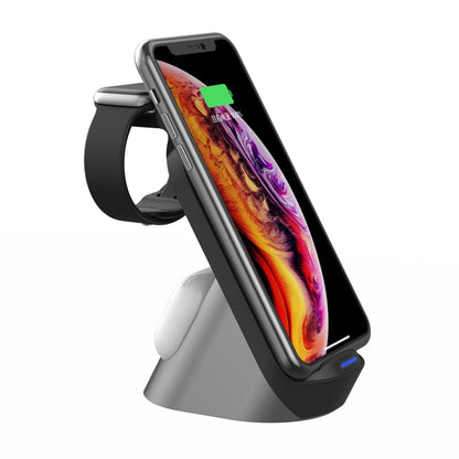 H18 3 in 1 Quick Wireless Charger for iPhone, Apple Watch, AirPods and other Android Smart Phones(Black) - Wireless Charger by PMC Jewellery | Online Shopping South Africa | PMC Jewellery | Buy Now Pay Later Mobicred