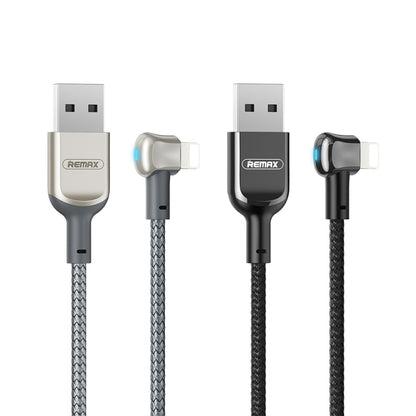 REMAX RC-024i Sury Leyo Series 1.2m 2.4A USB to 8 Pin Data Cable for iPhone, iPad(Silver) - Normal Style Cable by REMAX | Online Shopping South Africa | PMC Jewellery | Buy Now Pay Later Mobicred