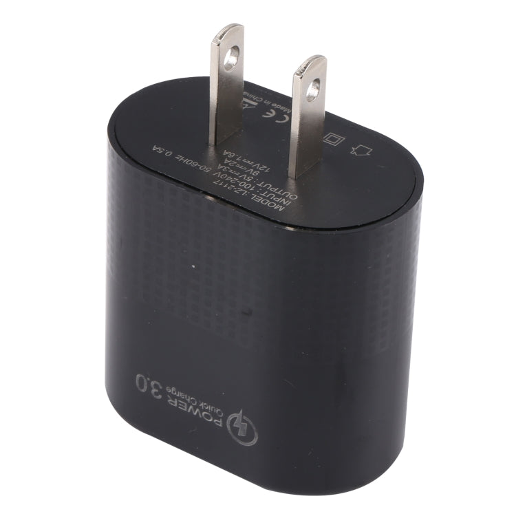 LZ-2117 18W QC3.0 3.1A USB Fast Charger, US Plug (Black) - USB Charger by PMC Jewellery | Online Shopping South Africa | PMC Jewellery | Buy Now Pay Later Mobicred