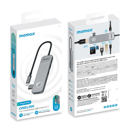 MOMAX DH17 7 in 1 ONELINK Travel Case Type-C to USB Docking Station HUB Adapter - USB HUB by MOMAX | Online Shopping South Africa | PMC Jewellery | Buy Now Pay Later Mobicred