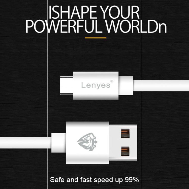 Lenyes LC701 1m 2.4A Output USB to 8 Pin PVC Data Sync Fast Charging Cable - Normal Style Cable by PMC Jewellery | Online Shopping South Africa | PMC Jewellery | Buy Now Pay Later Mobicred