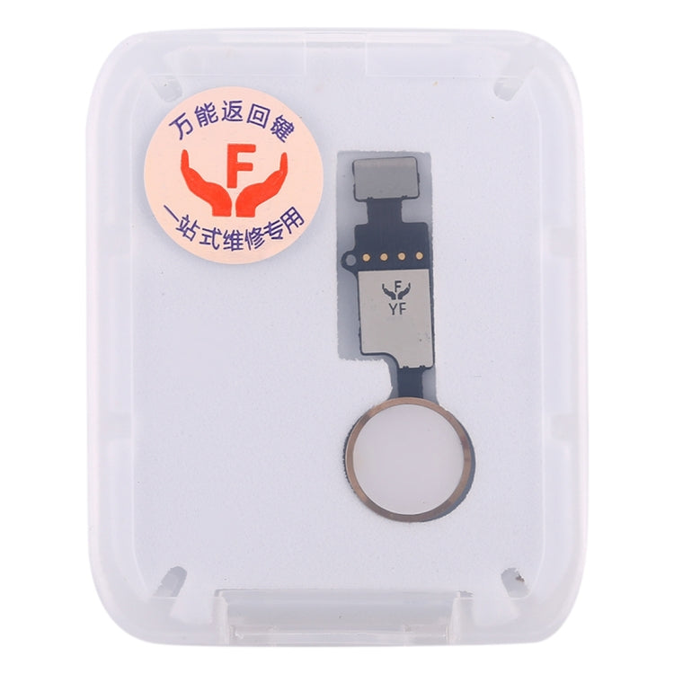 Home Button (3rd ) with Flex Cable (Not Supporting Fingerprint Identification) for iPhone 8 Plus / 7 Plus / 8 / 7(Gold) - Button & Card Slots by PMC TechLife | Online Shopping South Africa | PMC TechLife | Buy Now Pay Later Mobicred