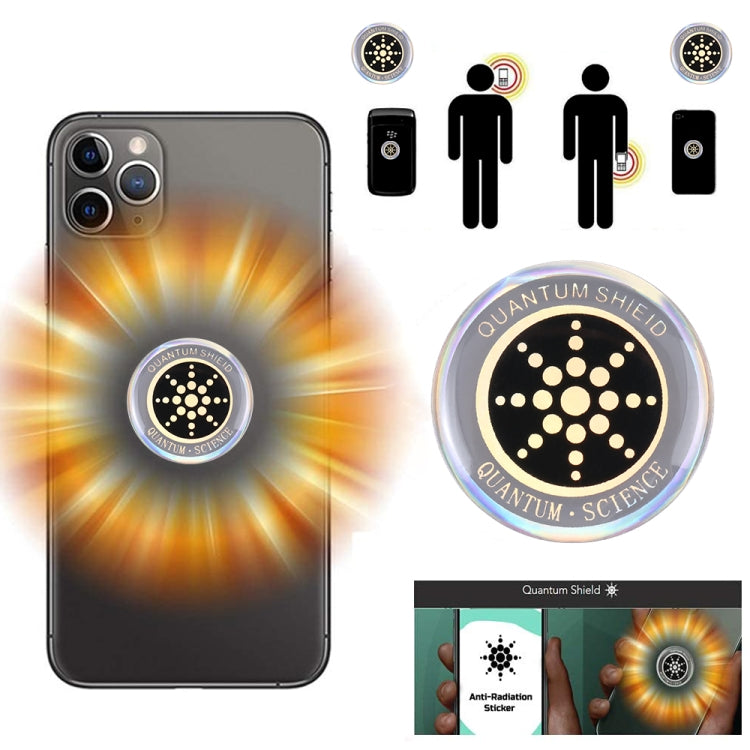 Anti Electromagnetic Radiation Mobile Phone Sticker (Gold) - iPhone Stickers by PMC Jewellery | Online Shopping South Africa | PMC Jewellery