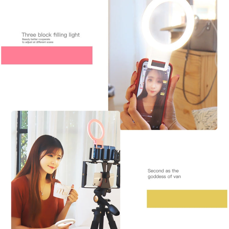 XJ18 LED Light Live Self-timer Flash Fill Light(Blue) - Selfie Light by PMC TechLife | Online Shopping South Africa | PMC TechLife | Buy Now Pay Later Mobicred