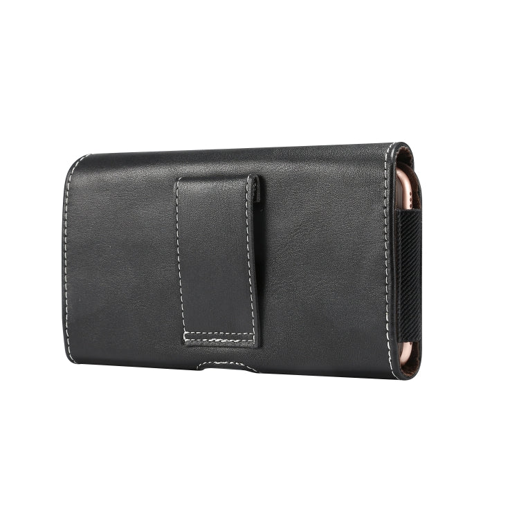 Men Lambskin Texture Multi-functional Universal Mobile Phone Waist Pack Leather Case for 6.0 Inch or Below Smartphones (Black) - free shipping - PMC TechLife - Order now!