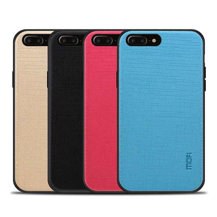 MOFI Anti-slip PC + TPU + Cloth Case for iPhone 8 Plus & 7 Plus(Blue) - More iPhone Cases by MOFI | Online Shopping South Africa | PMC Jewellery