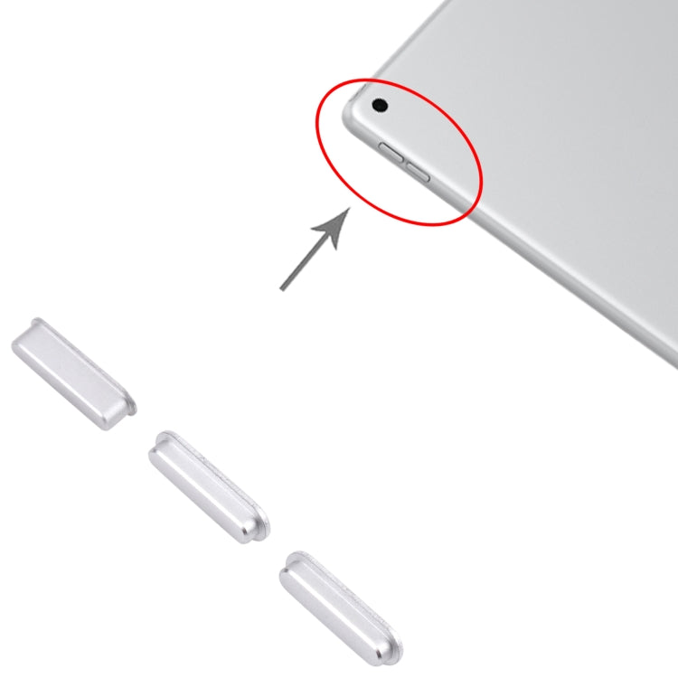Power Button and Volume Control Button for iPad 10.2 inch 2019 2020 2021 (Silver) - iPad 9 (2021) by PMc TechLife | Online Shopping South Africa | PMc TechLife | Buy Now Pay Later Mobicred