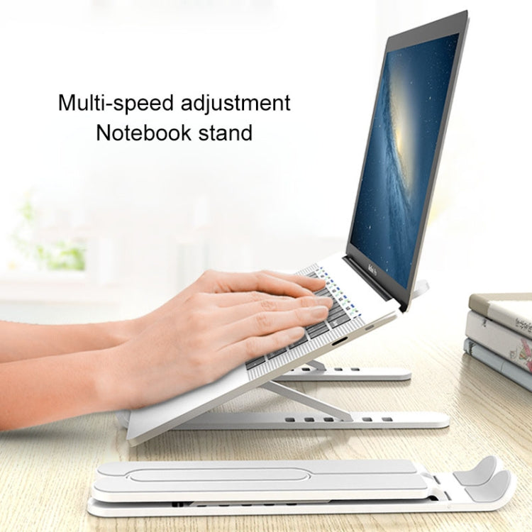YMB1028 Portable Folding Desktop Holder Bracket for Laptop / Tablet(Silver) - MacBook Holder by PMC Jewellery | Online Shopping South Africa | PMC Jewellery | Buy Now Pay Later Mobicred