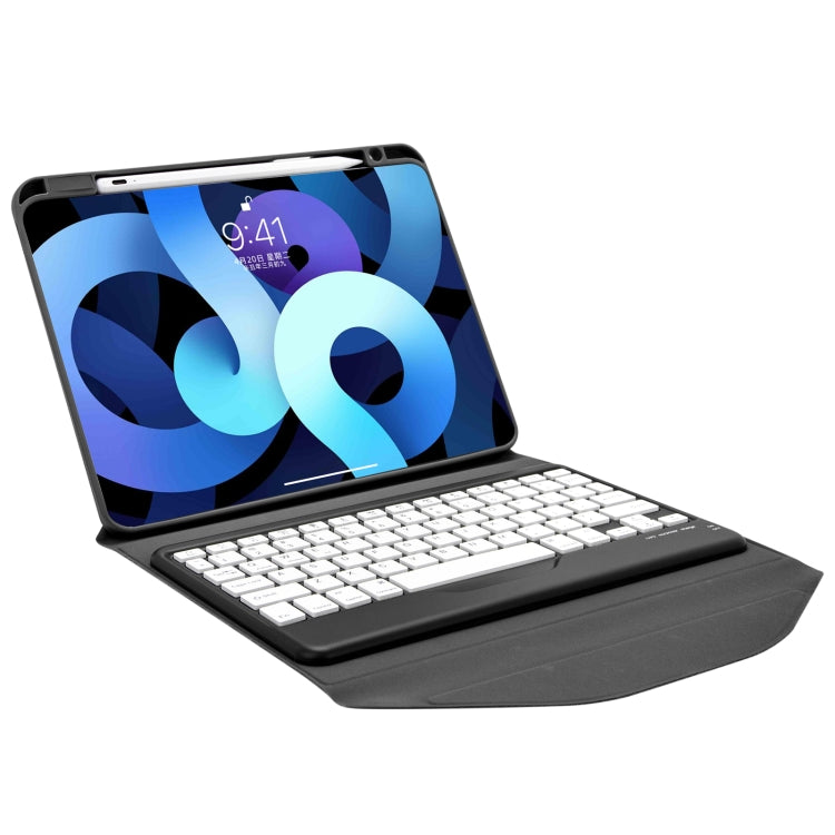 Z098B Pen Slot Bluetooth Keyboard Leather Tablet Case For iPad Air 2022/2020 (Black) - For iPad Air by PMC TechLife | Online Shopping South Africa | PMC TechLife