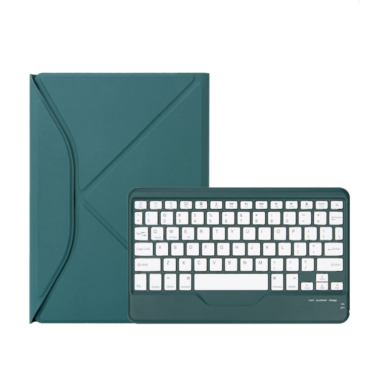 Z098B Pen Slot Bluetooth Keyboard Leather Tablet Case For iPad Air 11 2025/2024/2022/2020 (Green) - For iPad Air by PMC TechLife | Online Shopping South Africa | PMC TechLife | Buy Now Pay Later Mobicred
