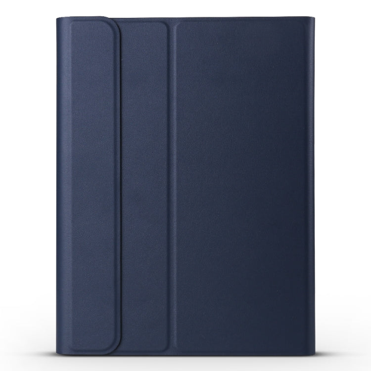 Detachable Bluetooth Keyboard + Brushed Texture Horizontal Flip Leather Tablet Case with Holder for iPad Pro 11 inch (2018)(Dark Blue) - For iPad Pro by PMC TechLife | Online Shopping South Africa | PMC TechLife