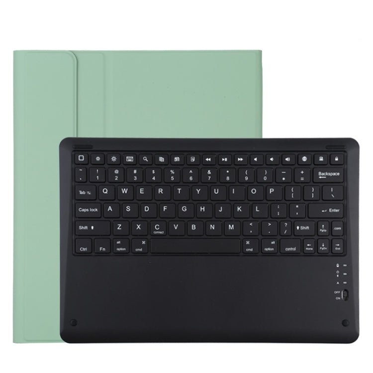 T129 Detachable Bluetooth Black Keyboard Microfiber Leather Tablet Case for iPad Pro 12.9 inch (2020), with Holder (Green) - For iPad Pro by PMC TechLife | Online Shopping South Africa | PMC TechLife