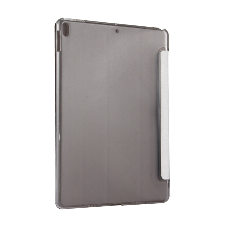 For iPad Pro 10.5 inch Silk Texture Horizontal Deformation Flip Leather Case with 4-folding Holder & Sleep / Wake-up(White) - iPad Pro 10.5 inch Cases by PMC TechLife | Online Shopping South Africa | PMC TechLife | Buy Now Pay Later Mobicred