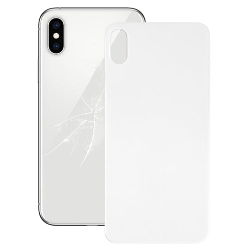 Easy Replacement Big Camera Hole Glass Back Battery Cover with Adhesive for iPhone X(White) - free shipping - PMC TechLife - Order now!