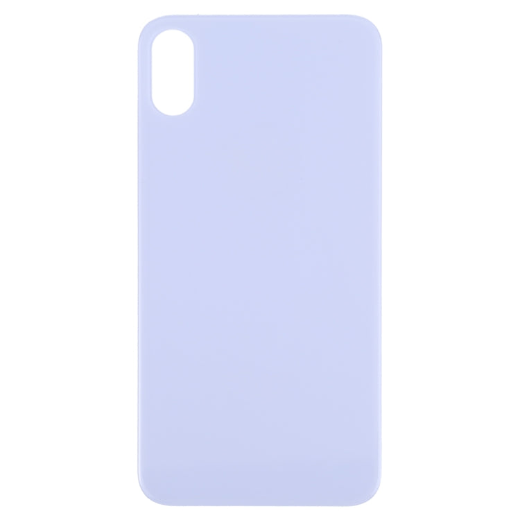Easy Replacement Big Camera Hole Glass Back Battery Cover for iPhone X / XS(Purple) - Back Cover by PMc TechLife | Online Shopping South Africa | PMc TechLife | Buy Now Pay Later Mobicred