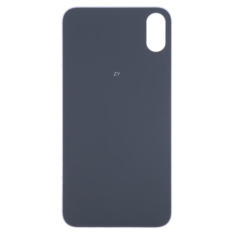 Easy Replacement Big Camera Hole Glass Back Battery Cover for iPhone X / XS(Purple) - Back Cover by PMc TechLife | Online Shopping South Africa | PMc TechLife | Buy Now Pay Later Mobicred