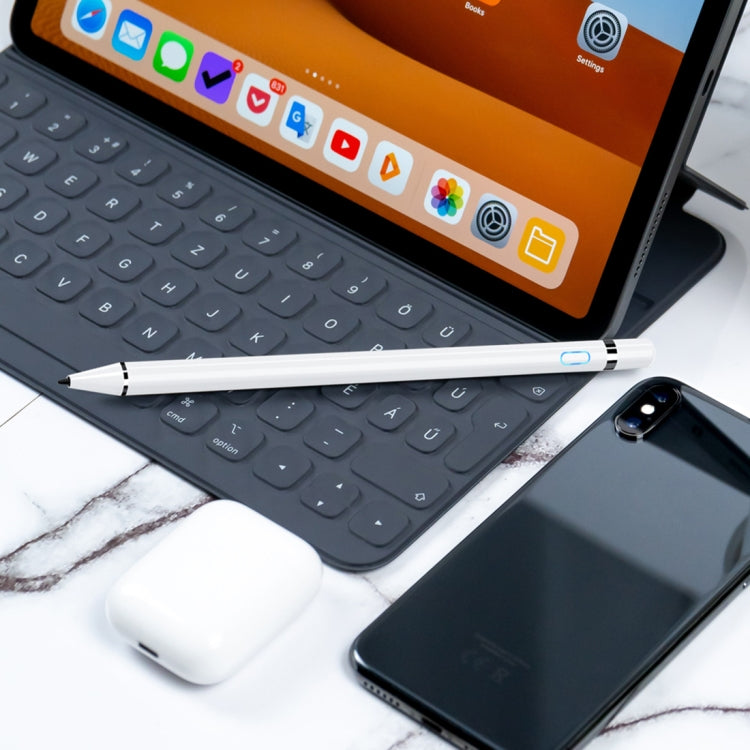 Active Capacitive Stylus for iPod touch / iPad mini & Air & Pro / iPhone(Silver) - Stylus Pen by PMC Jewellery | Online Shopping South Africa | PMC Jewellery | Buy Now Pay Later Mobicred