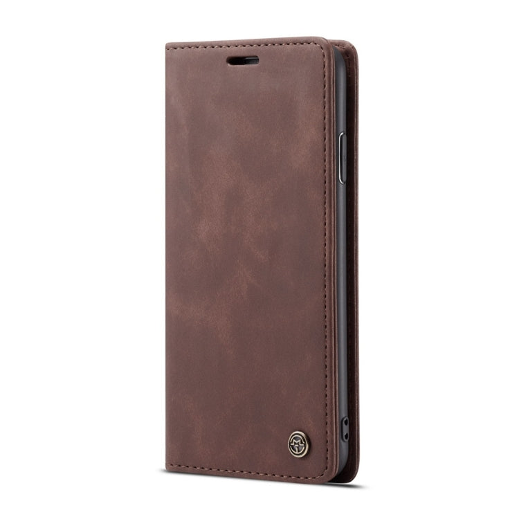 For iPhone XR CaseMe-013 Multifunctional Retro Frosted Horizontal Flip Leather Case with Card Slot & Holder & Wallet(Coffee) - More iPhone Cases by CaseMe | Online Shopping South Africa | PMC Jewellery | Buy Now Pay Later Mobicred