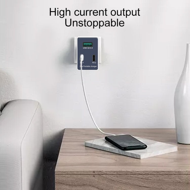 WLX-X3 36W 90 Degrees Foldable Pin Portable Multi-function USB Charger, US Plug - Multifunction Charger by PMC Jewellery | Online Shopping South Africa | PMC Jewellery | Buy Now Pay Later Mobicred