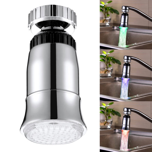 SDF2-B5 1 LED Temperature Sensor RGB LED Faucet Light Water Glow Shower, Size: 78 x 30mm, Interface: 22mm (Silver) - Shower Head by PMC Jewellery | Online Shopping South Africa | PMC Jewellery | Buy Now Pay Later Mobicred