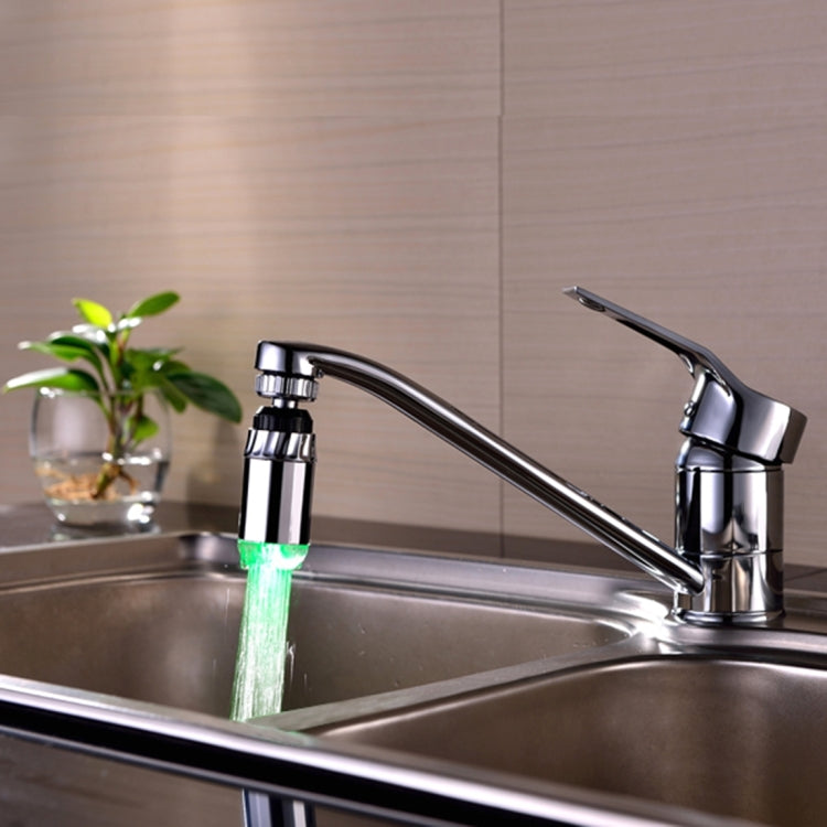 SDF-B2 1 LED ABS Temperature Sensor RGB LED Faucet Light Water Glow Shower, Size: 78 x 28mm, Interface: 22mm (Silver) - free shipping - PMC TechLife - Order now!