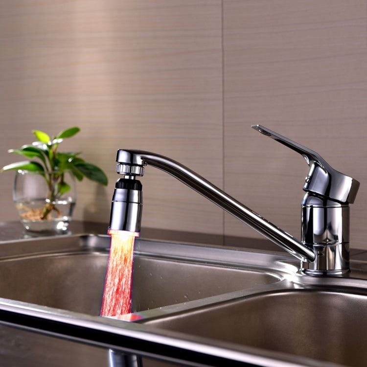 SDF-B9 1 LED ABS Temperature Sensor 3-color LED Faucet Light Water Glow Shower, Size: 58 x 28mm, Interface: 22mm (Silver) - Shower Head by PMC TechLife | Online Shopping South Africa | PMC TechLife | Buy Now Pay Later Mobicred