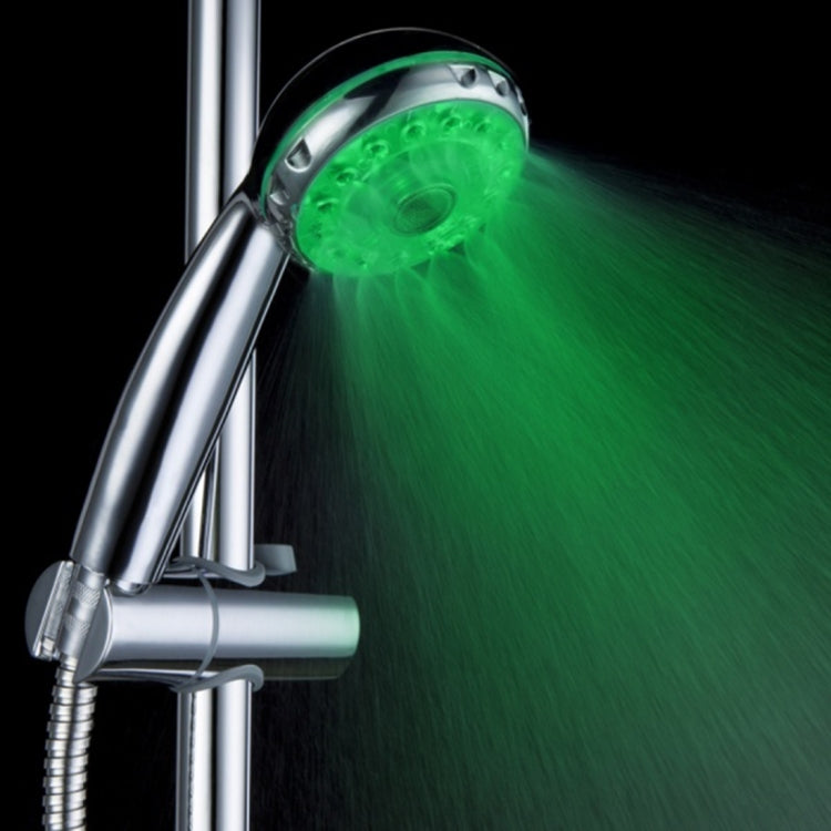 SDS-A21 15 LEDs ABS Temperature Sensor RGB LED Shower Head, Size: 22 x 8 x 4.5cm, Interface:  20mm - Shower Head by PMC TechLife | Online Shopping South Africa | PMC TechLife | Buy Now Pay Later Mobicred