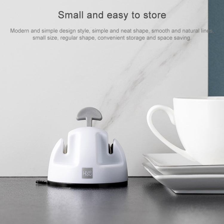 Original Xiaomi Youpin Huohou Kitchen Mini Double Wheel Knife Sharpener (White) - Knife Sharpener by Xiaomi | Online Shopping South Africa | PMC Jewellery | Buy Now Pay Later Mobicred