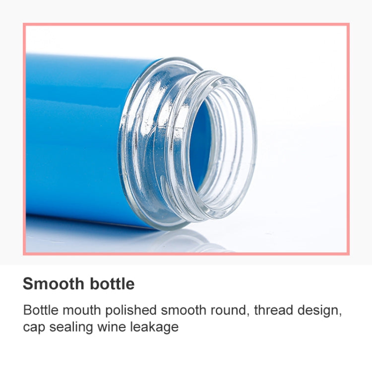 Stainless Steel Lid Glass Seasoning Jar Kitchen Supplies (Blue) - Condiment Bottles & Hip Flasks by PMC TechLife | Online Shopping South Africa | PMC TechLife | Buy Now Pay Later Mobicred