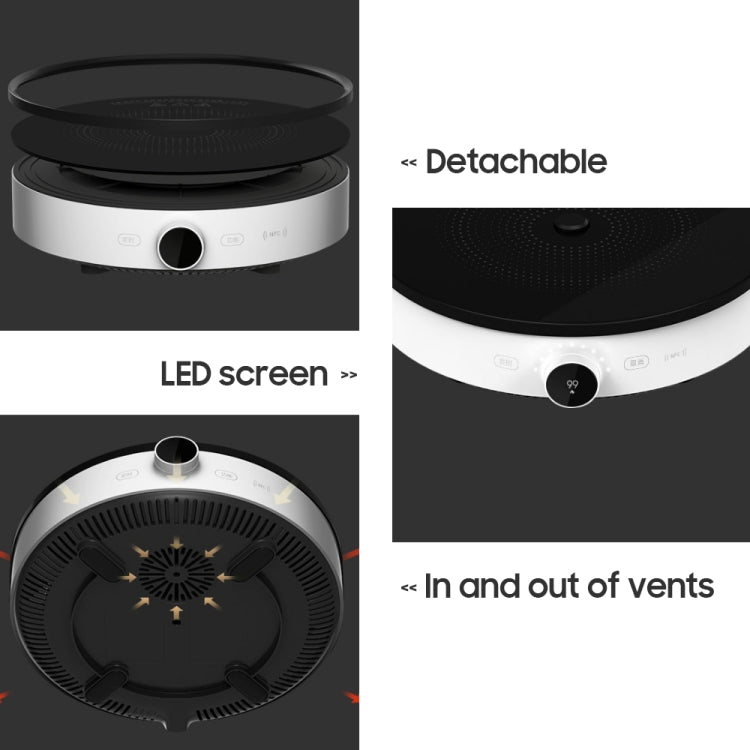 Original Xiaomi Mijia 2100W OLED Screen Induction Cooker 2 NFC Connection App Control, US Plug - free shipping - PMC TechLife - Order now!