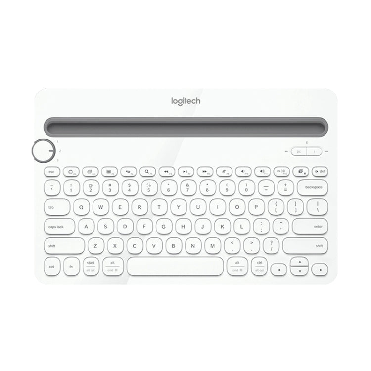 Logitech K480 Multi-device Bluetooth 3.0 Wireless Bluetooth Keyboard with Stand (White) - Wireless Keyboard by Logitech | Online Shopping South Africa | PMC Jewellery | Buy Now Pay Later Mobicred