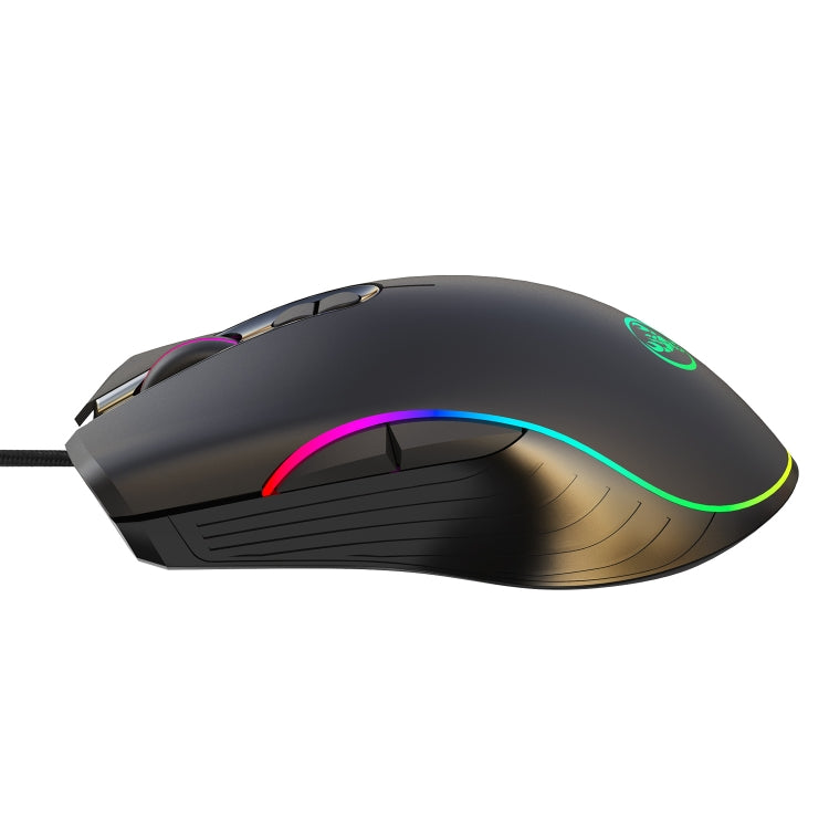 HXSJ A867 USB 6400DPI Four-speed Adjustable RGB Illuminate Wired E-sport Gaming Mouse, Length: 1.5m - Wired Mice by HXSJ | Online Shopping South Africa | PMC Jewellery | Buy Now Pay Later Mobicred