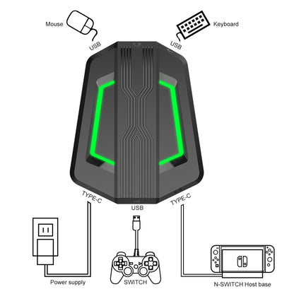 HXSJ P6 Keyboard Mouse Converter - Other by HXSJ | Online Shopping South Africa | PMC Jewellery