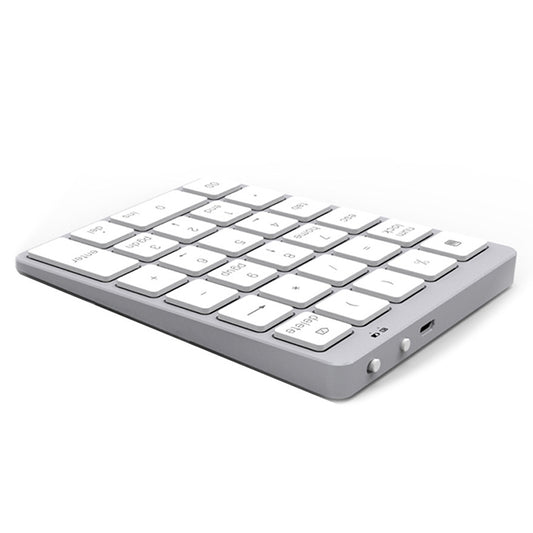 N960 Ultra-thin Universal Aluminum Alloy Rechargeable Wireless Bluetooth Numeric Keyboard (Silver) - Mini Keyboard by PMC Jewellery | Online Shopping South Africa | PMC Jewellery | Buy Now Pay Later Mobicred