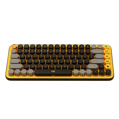 Logitech POP KEYS Round Button Bluetooth Mechanical Keyboard(Yellow) - Wireless Keyboard by Logitech | Online Shopping South Africa | PMC Jewellery | Buy Now Pay Later Mobicred