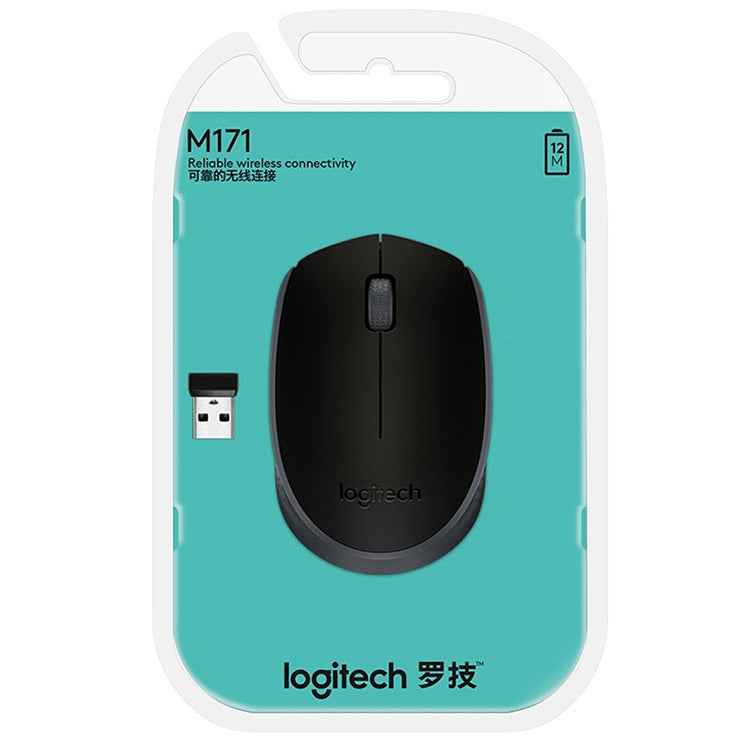 Logitech M171 1000DPI USB Wireless Mouse with 2.4G Receiver (Black) - Wireless Mice by Logitech | Online Shopping South Africa | PMC Jewellery | Buy Now Pay Later Mobicred