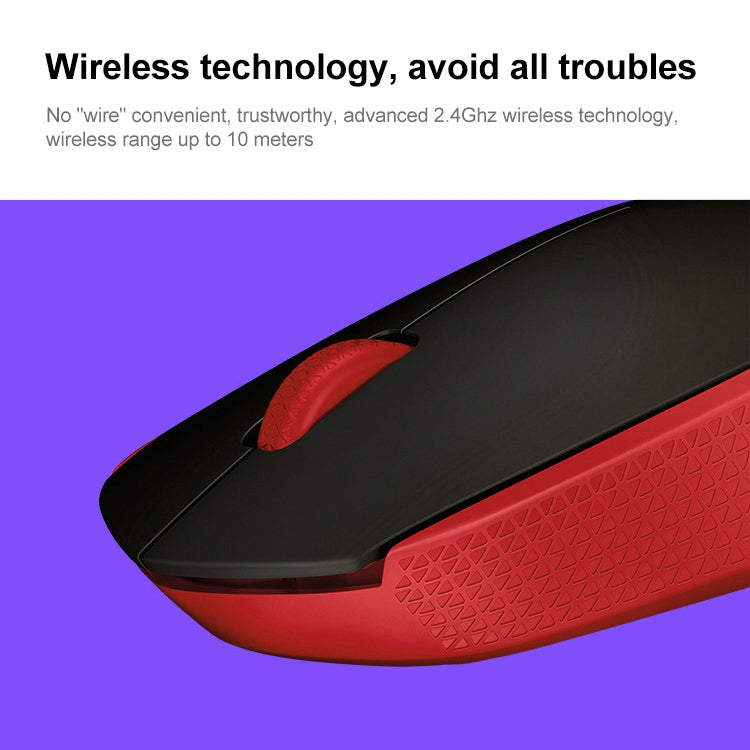 Logitech M171 1000DPI USB Wireless Mouse with 2.4G Receiver (Red) - Wireless Mice by Logitech | Online Shopping South Africa | PMC Jewellery | Buy Now Pay Later Mobicred