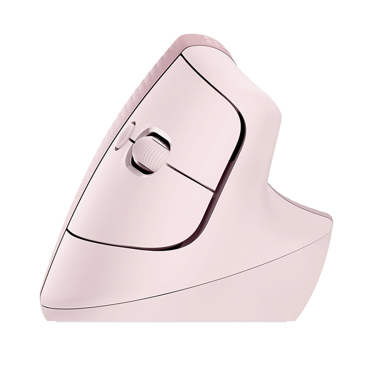 Logitech Lift Vertical 1000DPI 2.4GHz Ergonomic Wireless Bluetooth Dual Mode Mouse (Pink) - Wireless Mice by Logitech | Online Shopping South Africa | PMC Jewellery | Buy Now Pay Later Mobicred