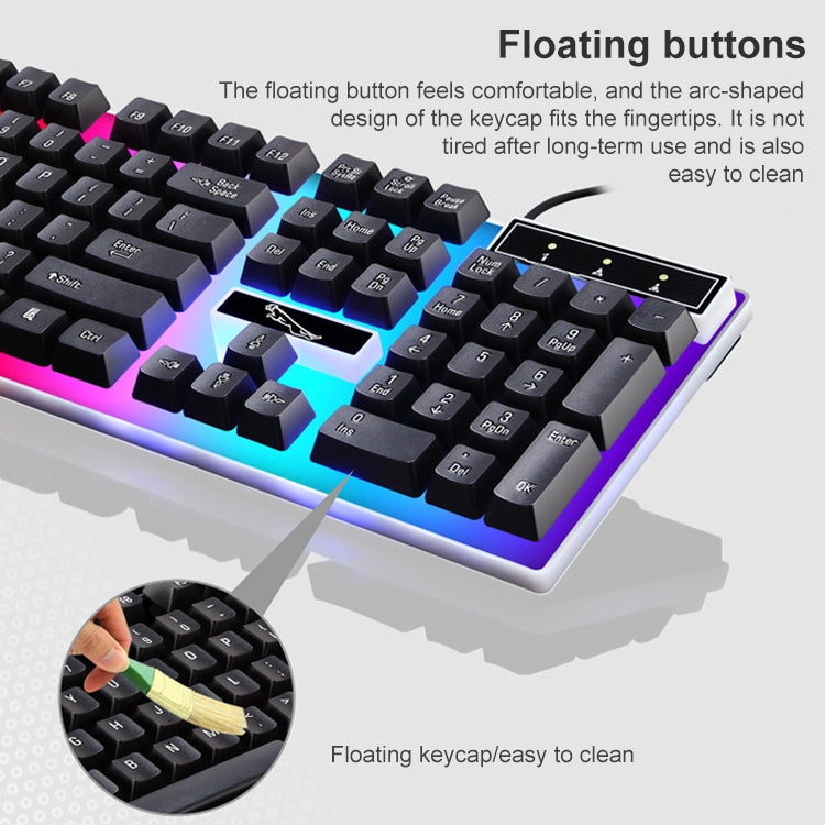 ZGB G21 Luminous Wired Keyboard + Mouse Set (Black) - Wired Keyboard by Chasing Leopard | Online Shopping South Africa | PMC TechLife | Buy Now Pay Later Mobicred