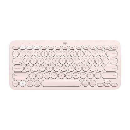 Logitech K380 Portable Multi-Device Wireless Bluetooth Keyboard (Pink) - Wireless Keyboard by Logitech | Online Shopping South Africa | PMC Jewellery | Buy Now Pay Later Mobicred