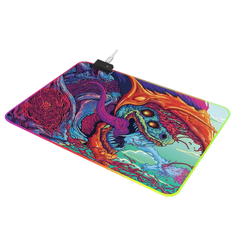 Computer Monster Pattern Illuminated Mouse Pad, Size: 45 x 40 x 0.4cm - Mouse Pads by PMC Jewellery | Online Shopping South Africa | PMC Jewellery | Buy Now Pay Later Mobicred