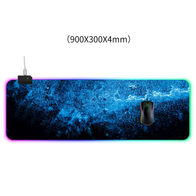 Computer Blue Illuminated Mouse Pad, Size: 90 x 30 x 0.4cm - Mouse Pads by PMC Jewellery | Online Shopping South Africa | PMC Jewellery | Buy Now Pay Later Mobicred