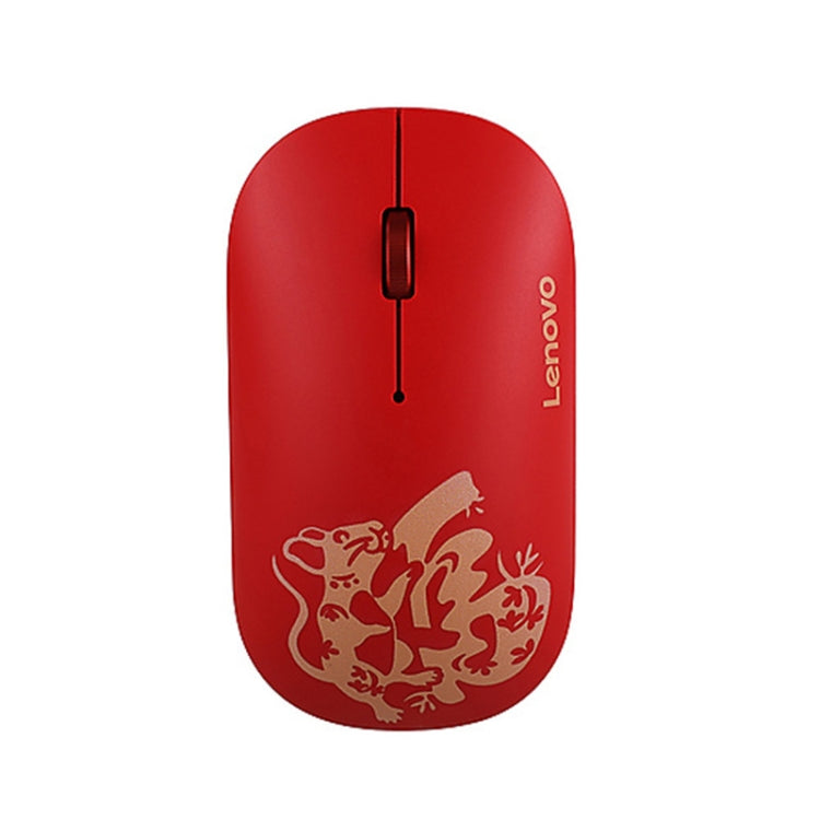 Lenovo Air Handle Lightweight Portable Mute Wireless Mouse, Blessing Mouse Version (Red) - free shipping - PMC Jewellery - Order now!