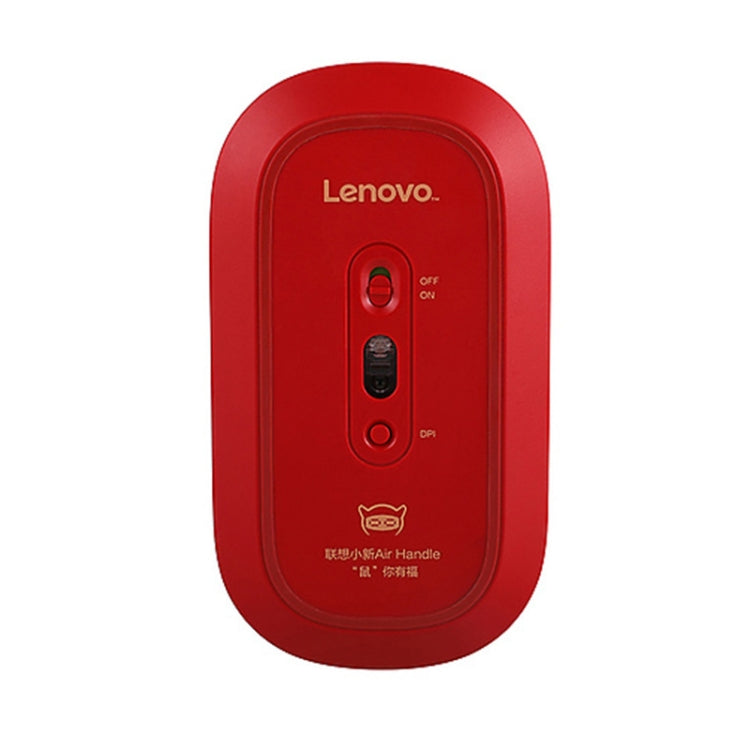 Lenovo Air Handle Lightweight Portable Mute Wireless Mouse, Blessing Mouse Version (Red) - free shipping - PMC Jewellery - Order now!