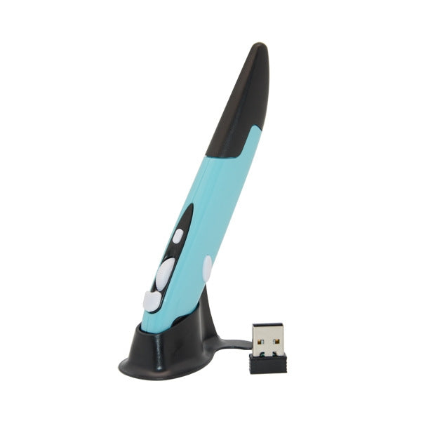 PR-03 2.4G USB Receiver Adjustable 1600 DPI Wireless Optical Pen Mouse for Computer PC Laptop Drawing Teaching (Blue) - Wireless Mice by PMC Jewellery | Online Shopping South Africa | PMC Jewellery | Buy Now Pay Later Mobicred