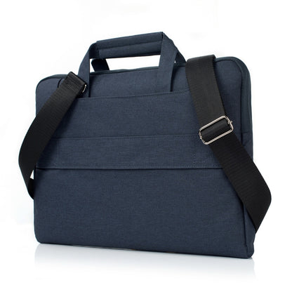 Portable One Shoulder Handheld Zipper Laptop Bag, For 15.4 inch and Below Macbook, Samsung, Lenovo, Sony, DELL Alienware, CHUWI, ASUS, HP (Dark Blue) - 15 inch by PMC Jewellery | Online Shopping South Africa | PMC Jewellery | Buy Now Pay Later Mobicred