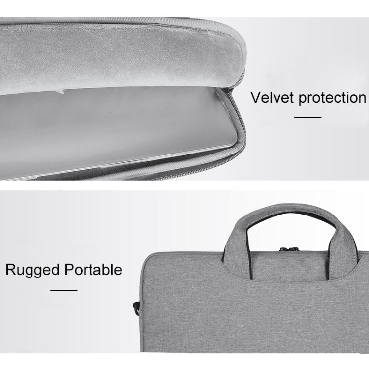 ST01S Waterproof Oxford Cloth Hidden Portable Strap One-shoulder Handbag for 13.3 inch Laptops(Light Grey) - free shipping - PMC Jewellery - Order now!